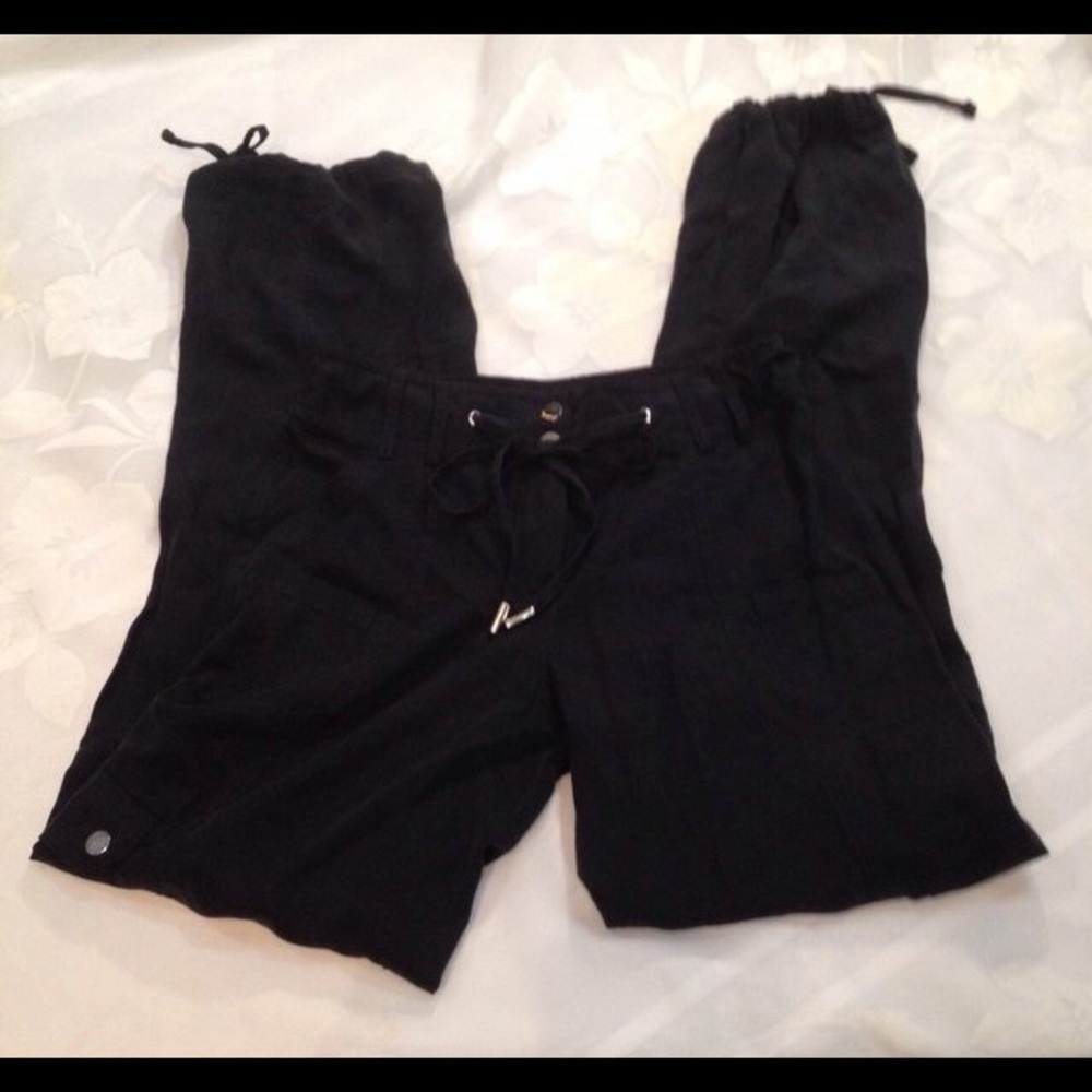 Cache Silky Black Parachute Pants - Picture 3 of 4